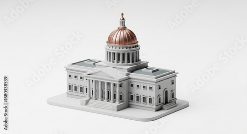 Capitol building architecture government legislative landmark dome structure building illustration render