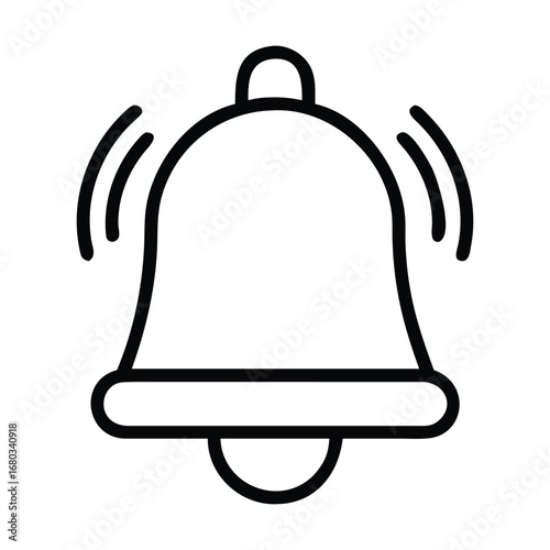 New message notification bells icon social element media notification vector