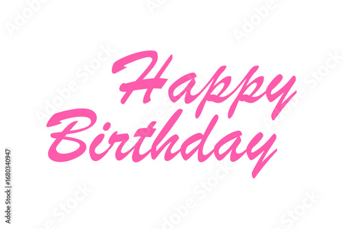 HAPPY BIRTHDAY - Happy Birthday（誕生日おめでとう）の文字の、よく目立つロゴマーク
