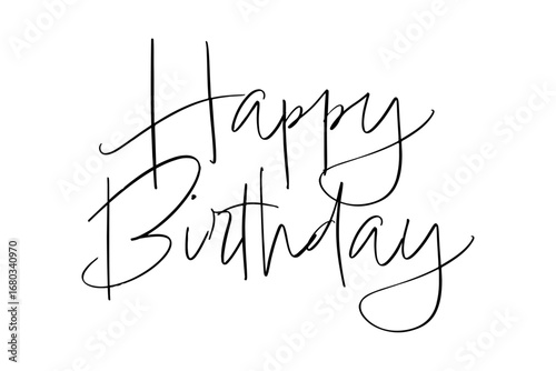 HAPPY BIRTHDAY - Happy Birthday（誕生日おめでとう）の文字の、よく目立つロゴマーク
