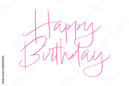 HAPPY BIRTHDAY - Happy Birthday（誕生日おめでとう）の文字の、よく目立つロゴマーク
