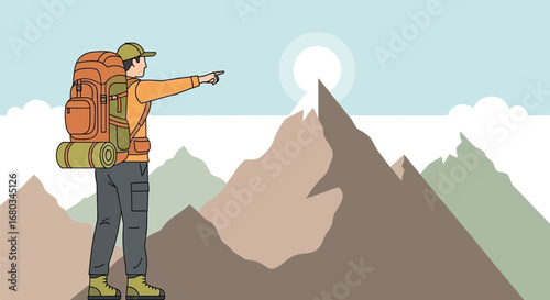 Adventure Seeker Appears To Inspire Others To Reach The Summit Of The Mountain