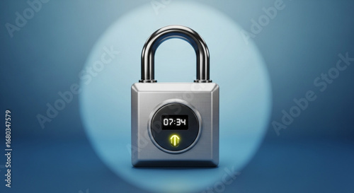Secure lock with digital display time security system for safety and protection access control device