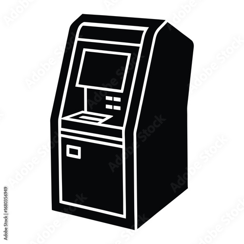 ATM Machine Silhouette Icon