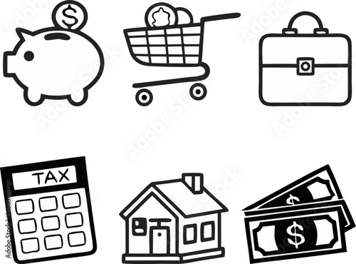 icon sheet business category