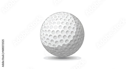 Illustrative rendering of a golf ball featuring dimples with subtle shadow casting, representing athletic equipment and precision sports