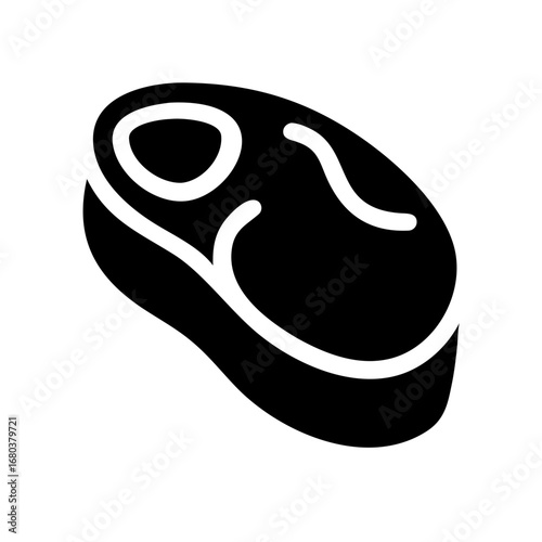 Download delicious beef steak vector icon illustration for bbq grilling and cooking meat lovers design 