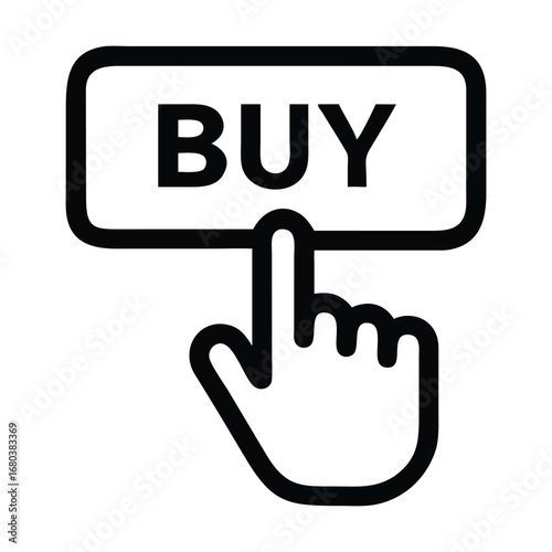 Order, purchase, buy and booking button flat icon 