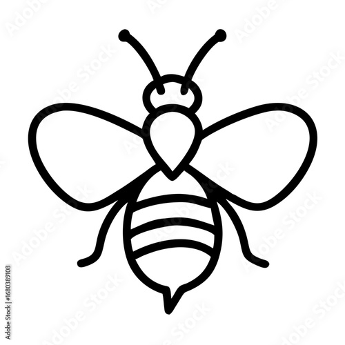 Gardening bee icon transparent background
