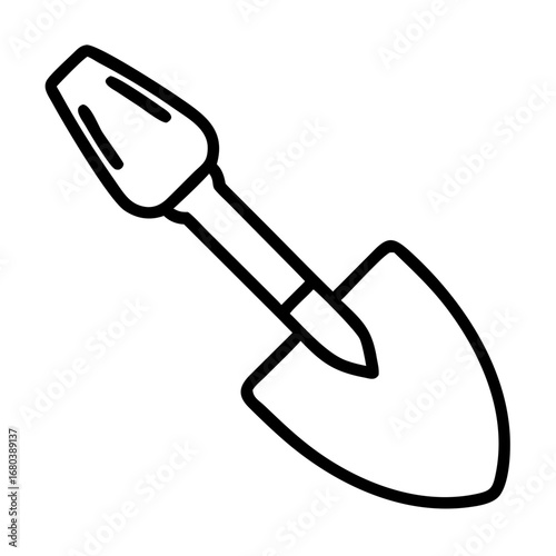 Gardening garden shovel icon transparent background
