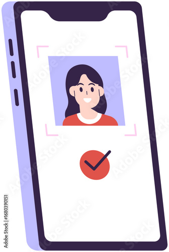 Face Verification Vector Icon