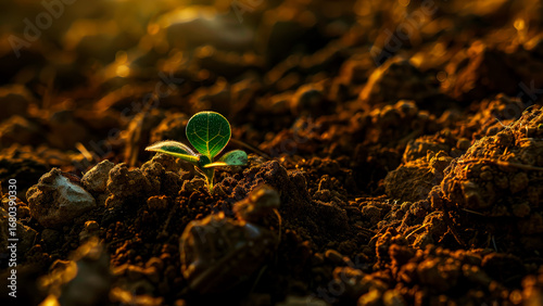 Fresh seedling growth symbolizing new beginnings and sustainability