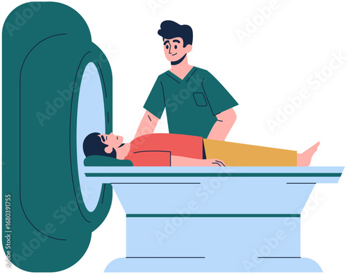 CT Scan Radiology Illustration