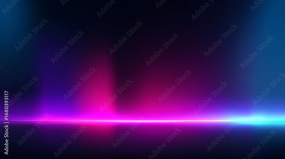 Obraz premium Vibrant gradient background blending dynamic colors, transitioning from cool blue to pink and dark purple,