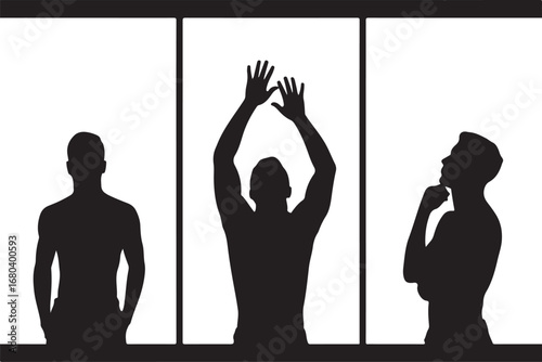 Male Silhouette Vector Illustration

Strong Man Silhouette Design

Modern Male Outline Graphic