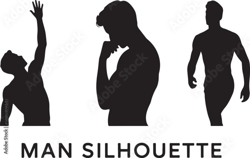 Male Silhouette Vector Illustration

Strong Man Silhouette Design

Modern Male Outline Graphic