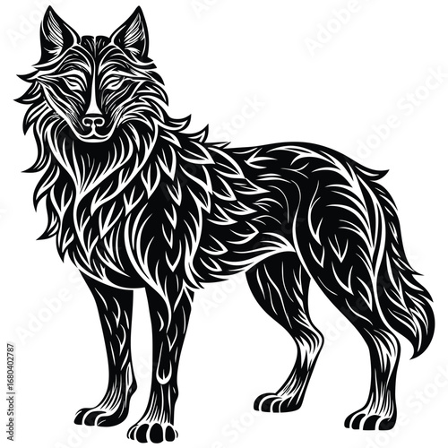 wolf vector illustration