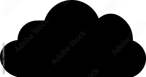 Cloud line art icon symbol cloud web storage Cloud Technology Rounded Line Icon