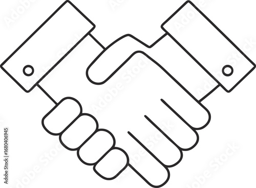 Handshake symbolizing business agreement, partnership, and collaboration, representing trust, success, and mutual understanding between two parties