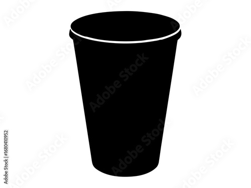 coffee paper cup simple   silhouette vector,coffee paper cup s icon