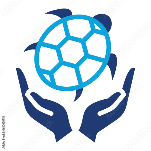 Ocean Conservation mixed color icon