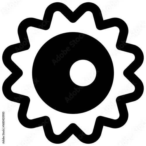 Transit. Outlined stroke vector icon with black-filled details.