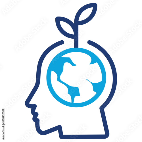 Environmental Awareness mixed color icon