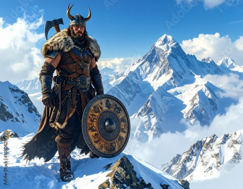 powerful mountain warrior 