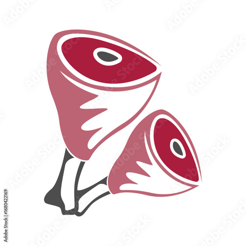 Meat logo  icon illustration