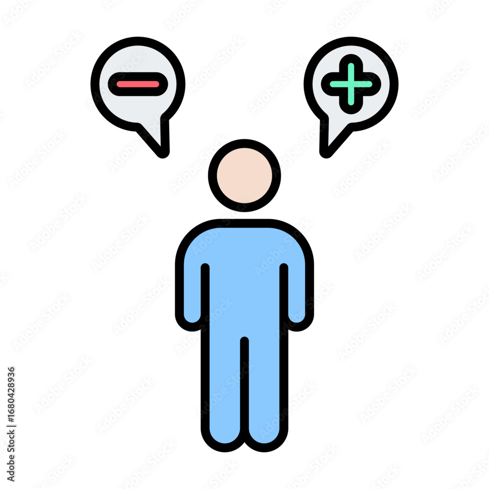 Obraz premium Attitude Icon