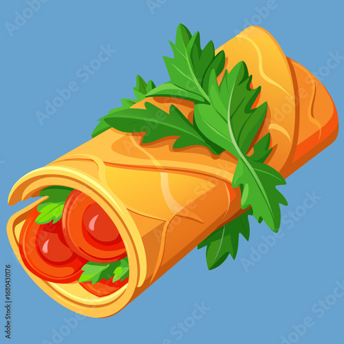Wrap Sandwich Illustration