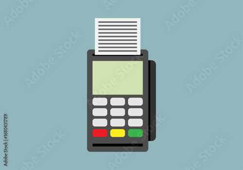 Datáfono para pago con tarjeta de crédito o débito 