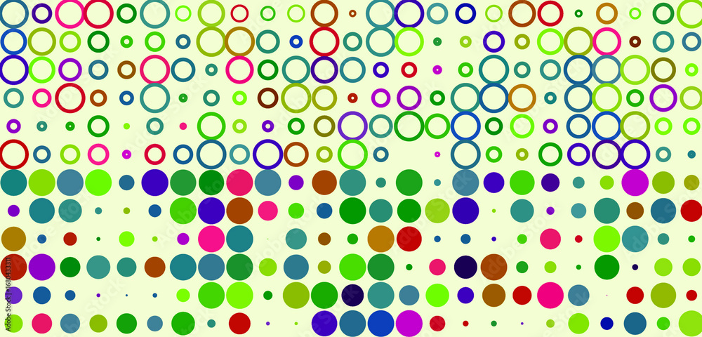 Obraz premium seamless pattern with colorful circles