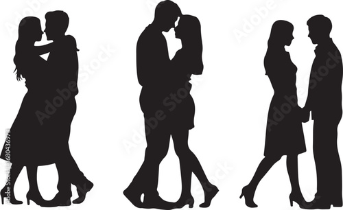 Romantic Couple Silhouette Vector

Loving Pair Silhouette Illustration

Together Forever Silhouette Design
