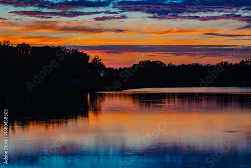 Reflections of a sunset
