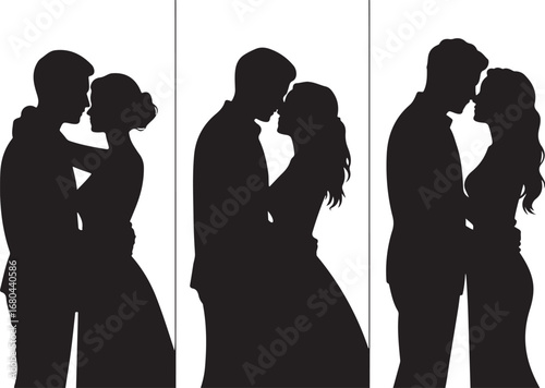 Romantic Couple Silhouette Vector

Loving Pair Silhouette Illustration

Together Forever Silhouette Design
