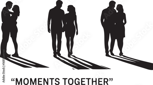Romantic Couple Silhouette Vector

Loving Pair Silhouette Illustration

Together Forever Silhouette Design
