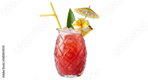 Isolated Tropical Cocktail