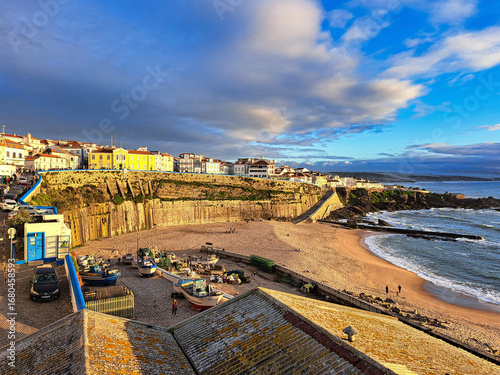 Praia dos Pescadores, fishermen beach in Ericeira village near Lisbon, Portugal