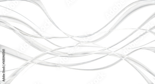 Abstract glowing light streaks isolated on transparent background transparent background