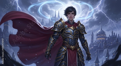 Powerful Warrior in Armor.