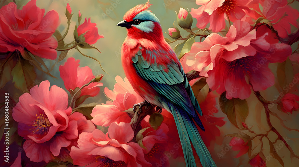 Obraz premium red winged macaw