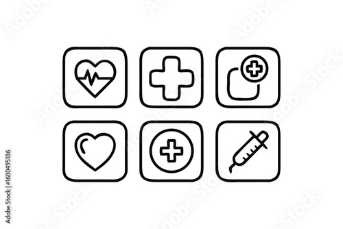 Medicine Health Web Icon Set