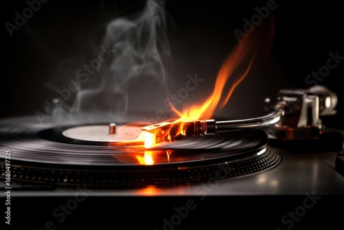 Burning record player