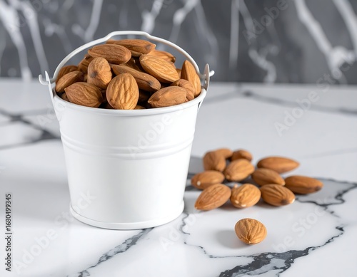 Almonds in a small white bucket (5)