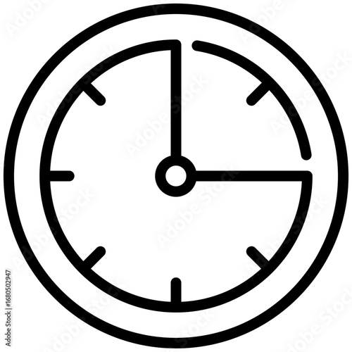 time icon isolated on white background. vector illustration icon for analyis and market share