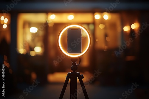 Tripod with phone mount stand high resolution picture