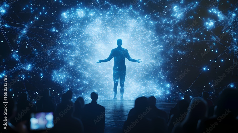 Naklejka premium AI-Generated Virtual Influencer