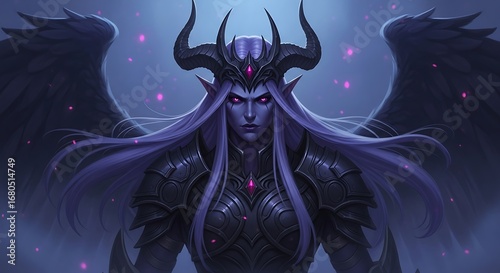 Dark, Focused, Mystical Female Figure.