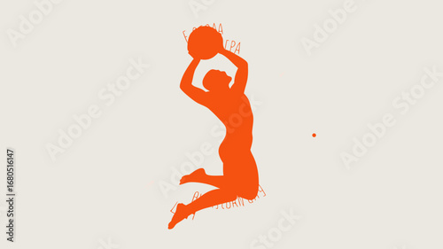 Hanuman Vector Illustration Dynamic Jump, Silhouette Art